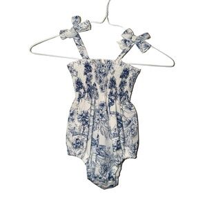 SHEIN Blue and White Kids One Piece